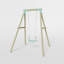 Mercia Wooden Round Pole Single Swing
