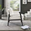 Fauteuil d'appoint en chenille avec cadre en bois-1463573820