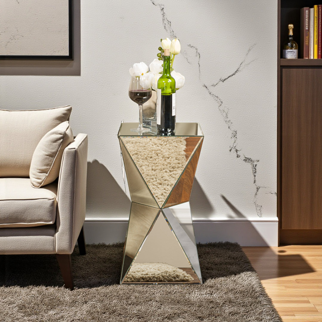 Chandos Mirrored Accent End Table Mercer41 