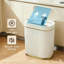 Poubelle de salle de bain à détecteur de mouvement avec couvercle, petite poubelle automatique, 7,5 litres-135355482