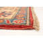Tapis décoratif en laine rouge/beige en laine de conception unique 6 pi 1 po x 8 pi 2 po noué à la main new age finest