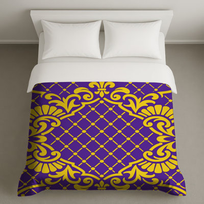 Purple Baroque Duvet Covers
