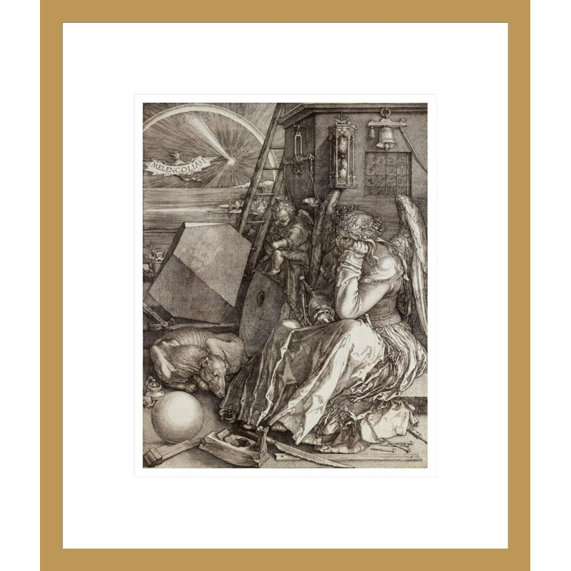 Albrecht Dürer - estampe numérique encadrée, H 16,03 po x l 13,75 po