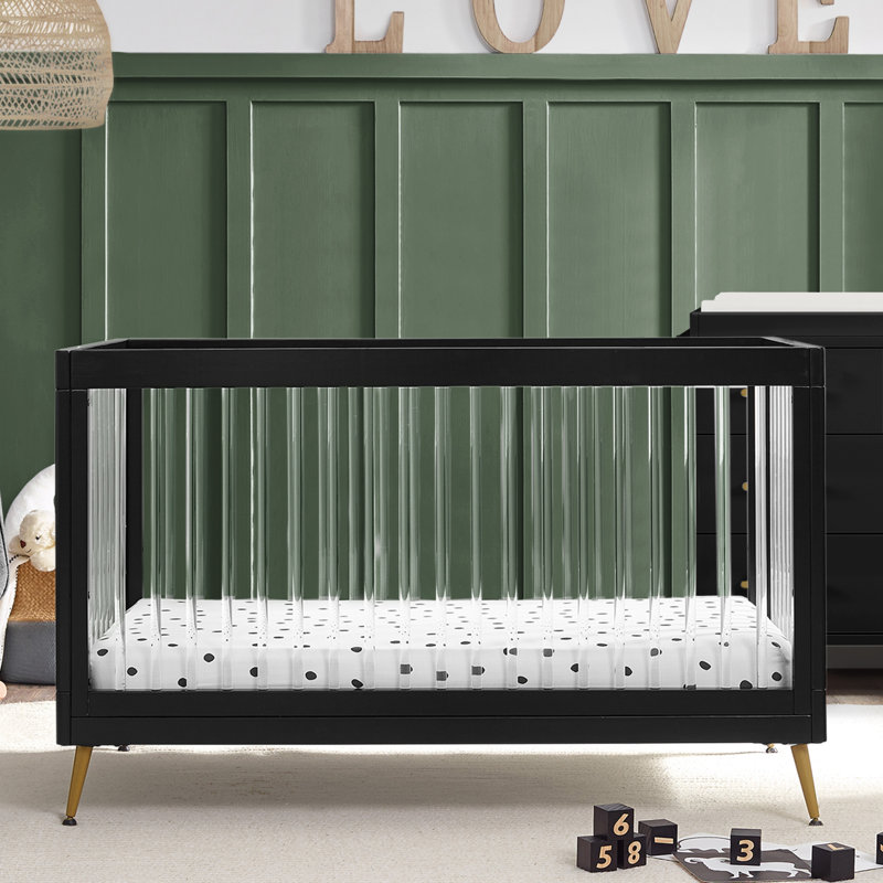 Sloane 4-in-1 Convertible Crib, Ebony/Melted Bronze