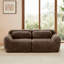 Canapé modulaire à 2 places pour canapé modulaire, conception antidérapante en tissu moelleux et moelleux, éponge haute densité 32D, conception ergonomique sans assemblage, avec coussins décoratifs pour le salon, chocolat-2046075604-2046075601-2046075603