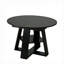 Table de salle à manger ronde extensible de 43,3 po à 59 po pour 4 à 8 personnes, table de salle à manger ovale de cuisine moderne avec feuilles amovibles peu encombrante, base en bois avec tablette de rangement pour le salon de la cuisine (noir)-1508018269