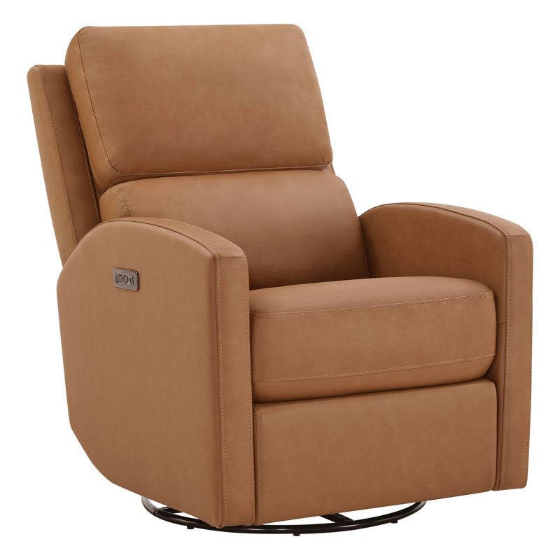 Fauteuil inclinable électrique berçant moderne en cuir pivotant avec port USB