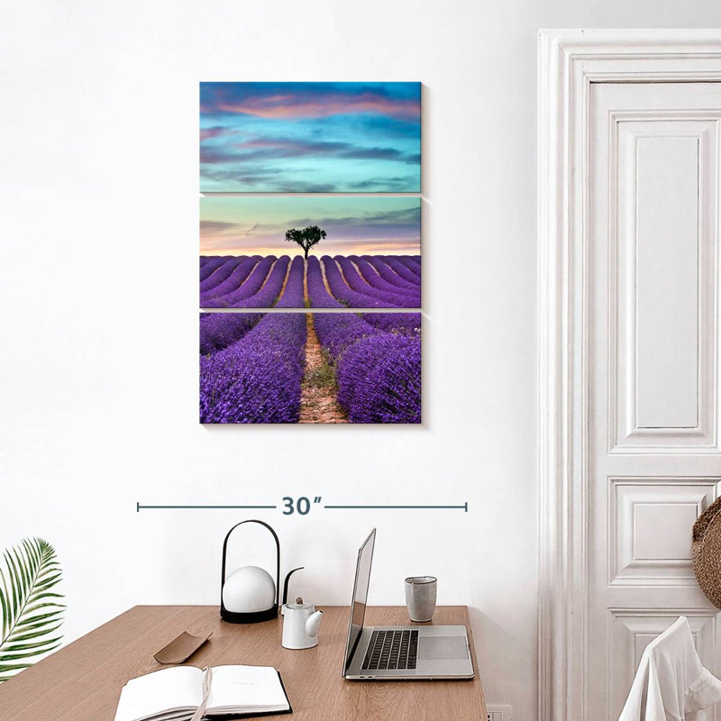 Harnek Lavender In Summer, 38" H x 24" W