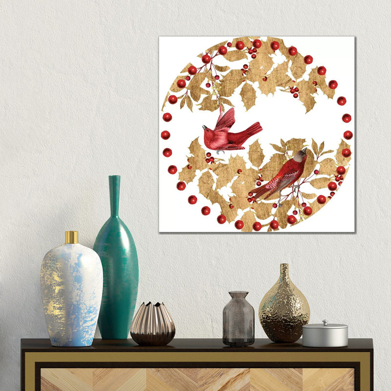 Bird Christmas Collection C, 45.72cm H x 45.72cm W