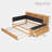 Comfortable Daybed With Trundle, Storage Shelves, Bench, Charging Station And Upholstered Headboard-1499504206