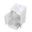 Meuble-lavabo de 20 po avec lavabo, armoire de salle de bain avec porte à fermeture douce, support de rangement et tiroir