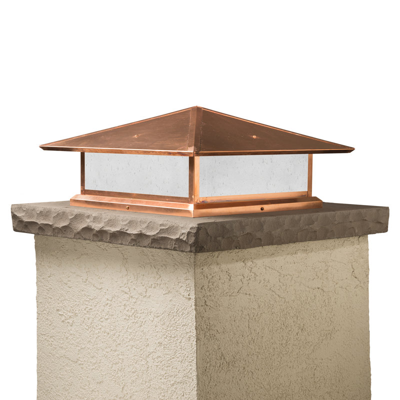 Luminaire suspendu à 1 lumière Abston, Granuleux givré, Bronze thermolaqué, H 8 po x l 14,5 po x P 14,5 po