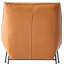 Fauteuil d'appoint et repose-pieds en cuir-972921523