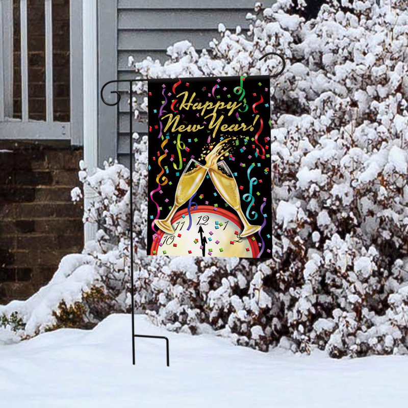Drapeau de jardin «Happy New Year»