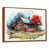 Toile avec cadre flottant brun