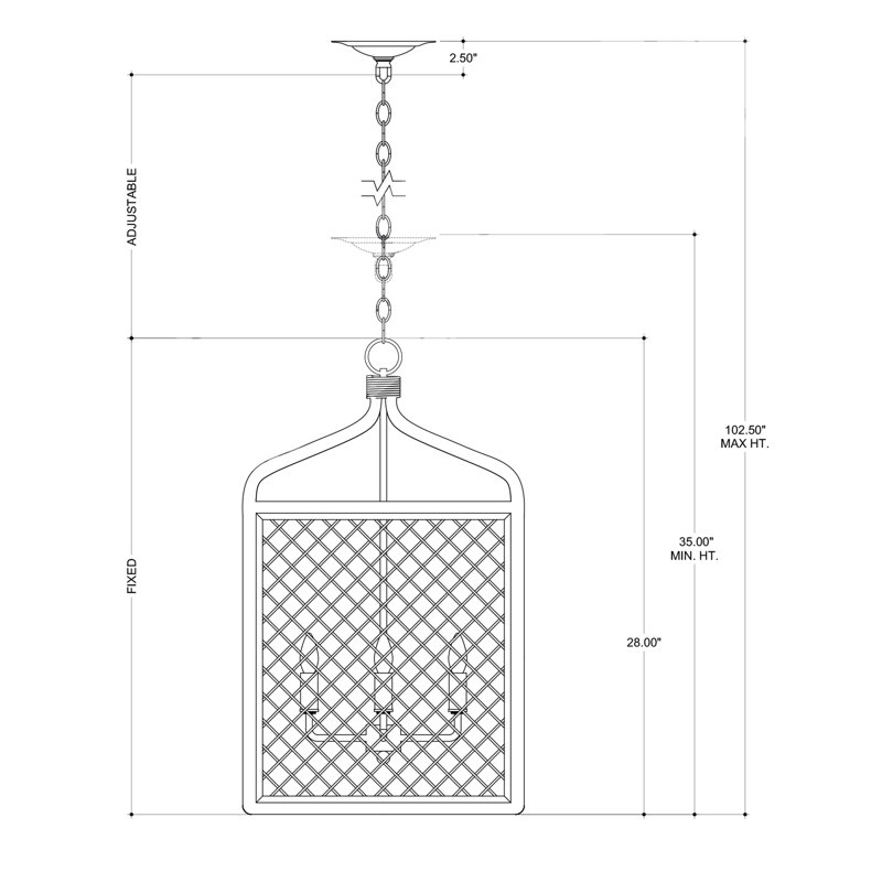 Wanstead 4 - Light Chandelier