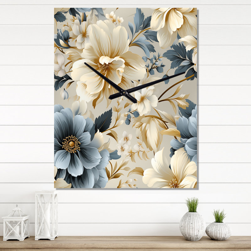 Jasonpaul - Horloge murale florale, Moyen