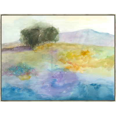 Flowery Hill Print by Helen Parker