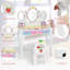 Ensemble coiffeuse avec miroir pour enfant Diega