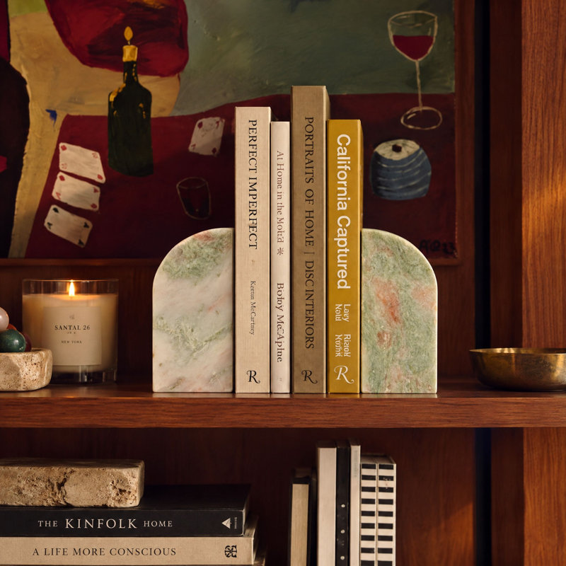 Half Arch Marble Bookends