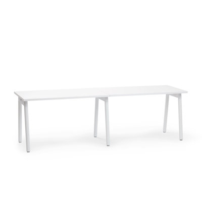 Bureau simple Series A, 47 po, blanc