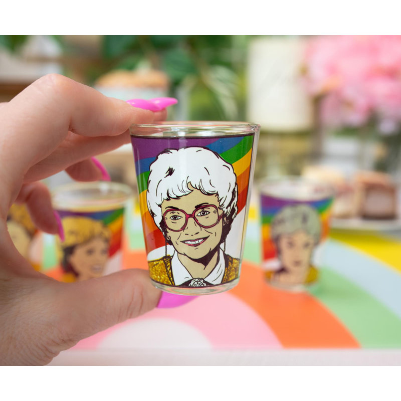 Ensemble de verres 4 pièces The Golden Girls Rainbow