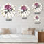 Horloge murale rétro rose-60329099