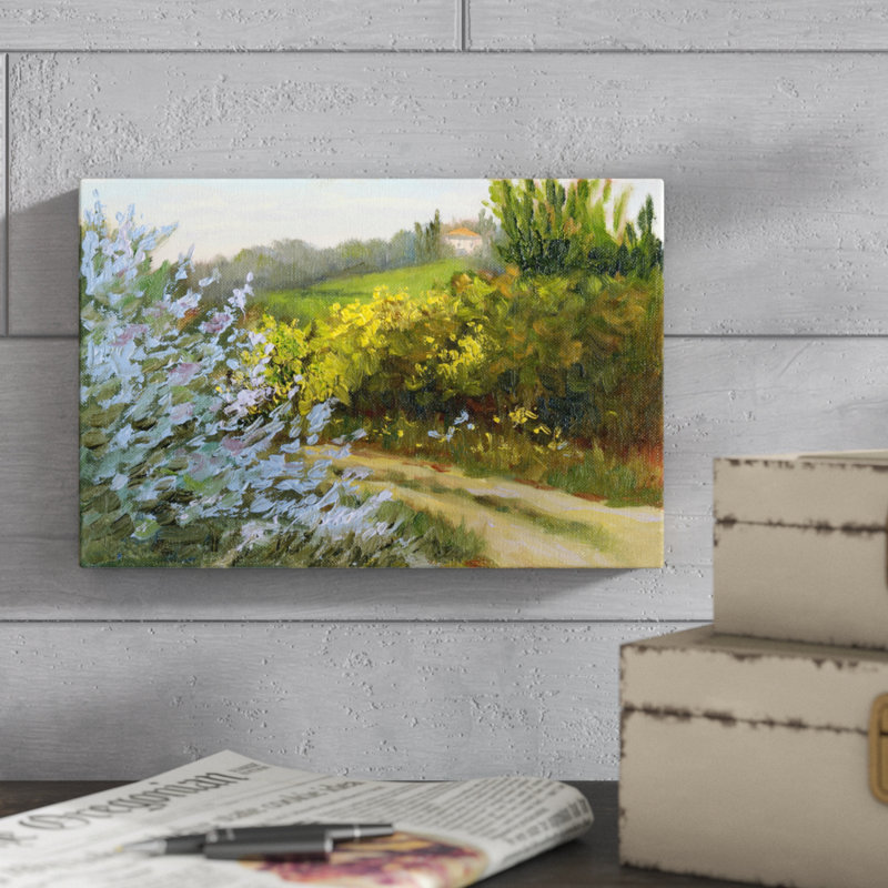 Rosemary by the Road by Mary Jean Weber - Painting Print, 20cm H x 30cm W, Wrapped Canvas