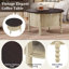 Table basse ronde avec rangement de 30,3 po pour le salon-97528840