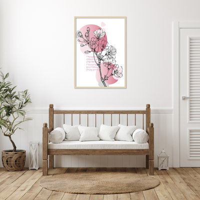 Sakura 15 by Samira Yanushkova Wood Framed Wall Art Print