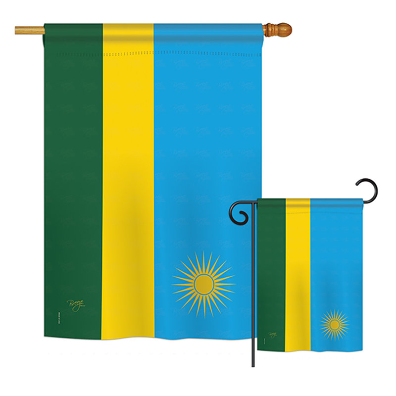 Drapeau rwandais du monde national National Impressions