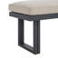 Sherrod Dining Bench - Dark Grey And Olefin Beige