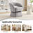 27.7" Wide Modern Upholstered Swivel Barrel Accent Chair-1016838449