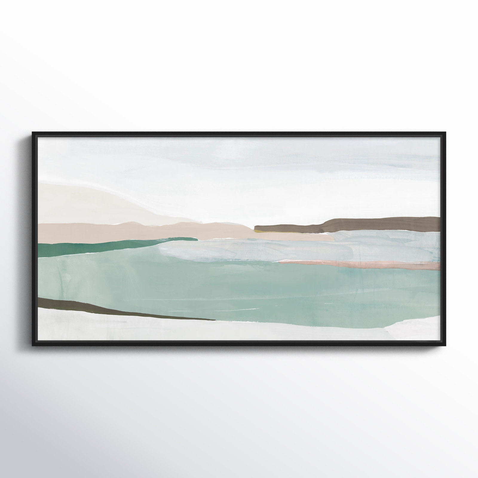 Kerala "Sole of the Land II" Print, 21.5" H x 41.5" W x 2" D, Black