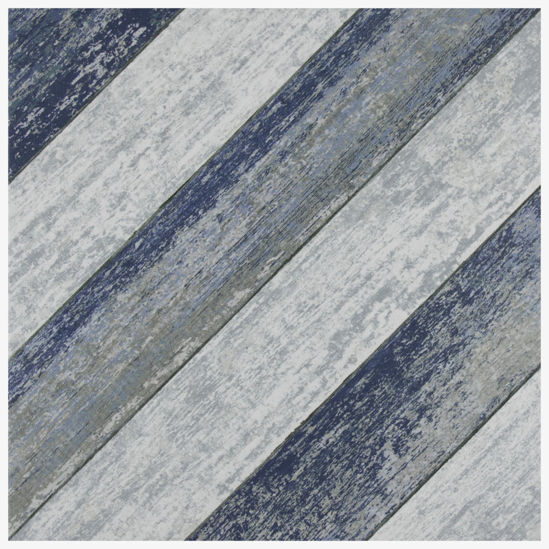 Cassis Sete 10" x 10" Porcelain Wall & Floor Tile, Blue