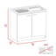Évier utilitaire avec armoire à une tablette Napoles-126326075