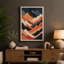 Mountains at Dusk Mid-Century 1 Piece Wrapped Canvas Wall Art-258012541-258012542