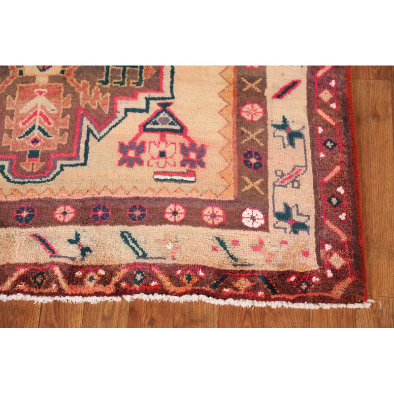 Tapis de couloir géométrique traditionnel 4x11