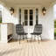 Chaise de patio grise