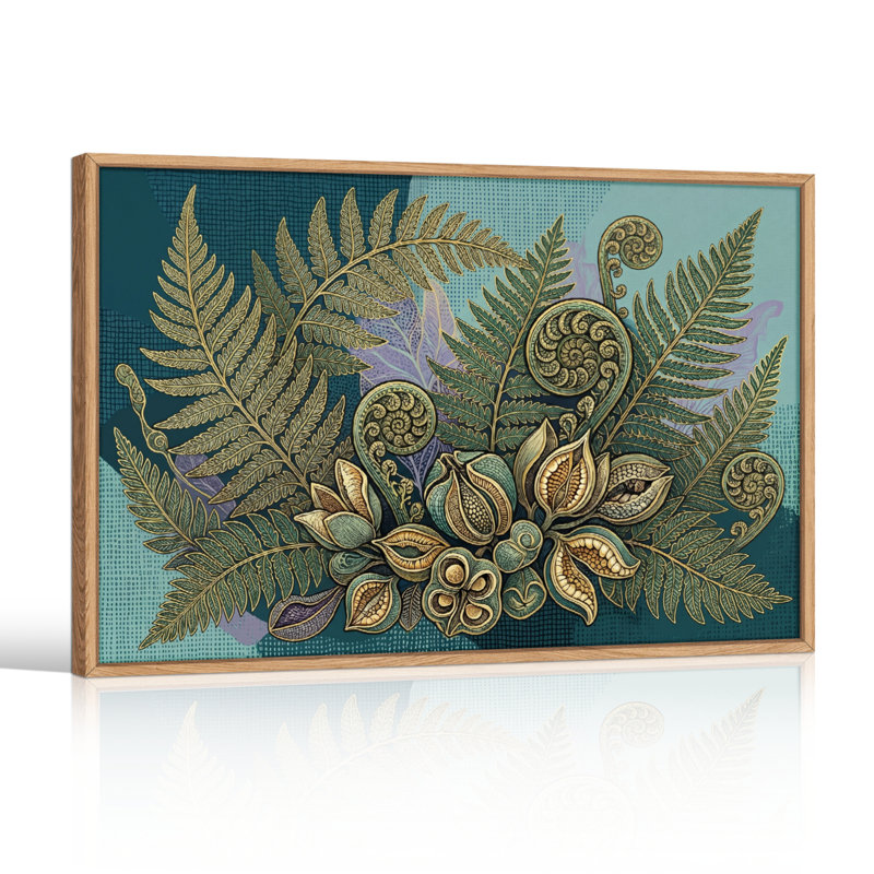 Fern Art, reproduction d'art sur toile, ensemble de 1, 24"H x36"W, Natural