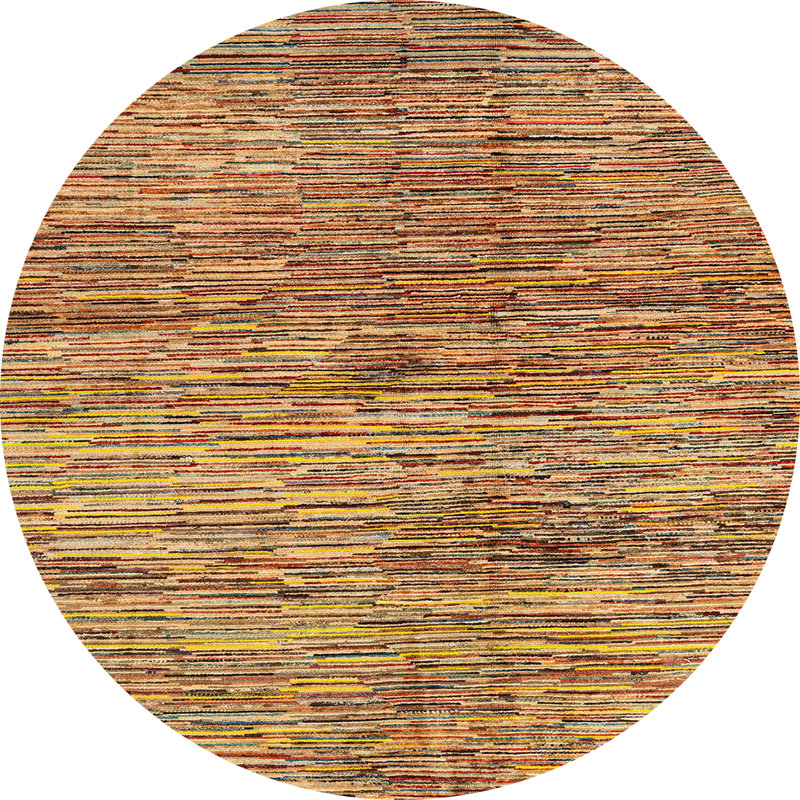 Tapis abstrait moderne 3319ABS3319, Rond 7 pi