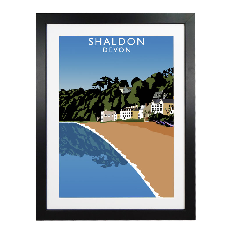 'Shaldon 2' by Richard O'Neil - Print, 43.5 cm H x 33.5 cm W x 2.2 cm D, Black Wood Frame