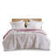 Ensemble de 2 mini édredons en fausse fourrure à poils longs pour lit simple / simple TG rose / blanc-117539032-117539034