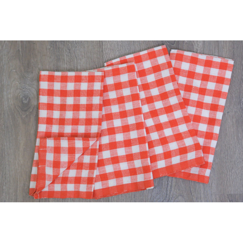 Alessandro Linen Square Napkins, Clementine