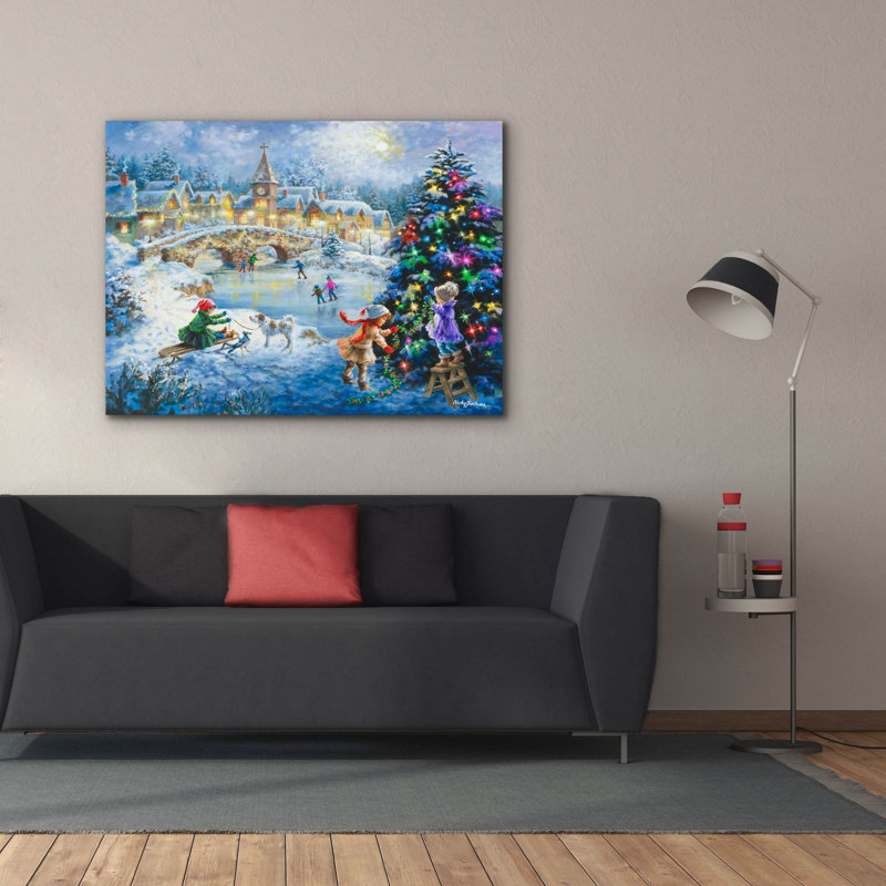 «Joyful Celebration» par Nicky Boehme, art mural sur toile, H 40 po x l 54 po x P 1,5 po
