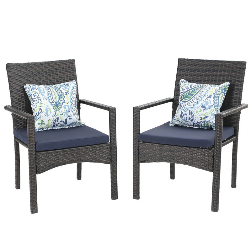 4 - Person Patio Dining Set with , Cushions Included, Red