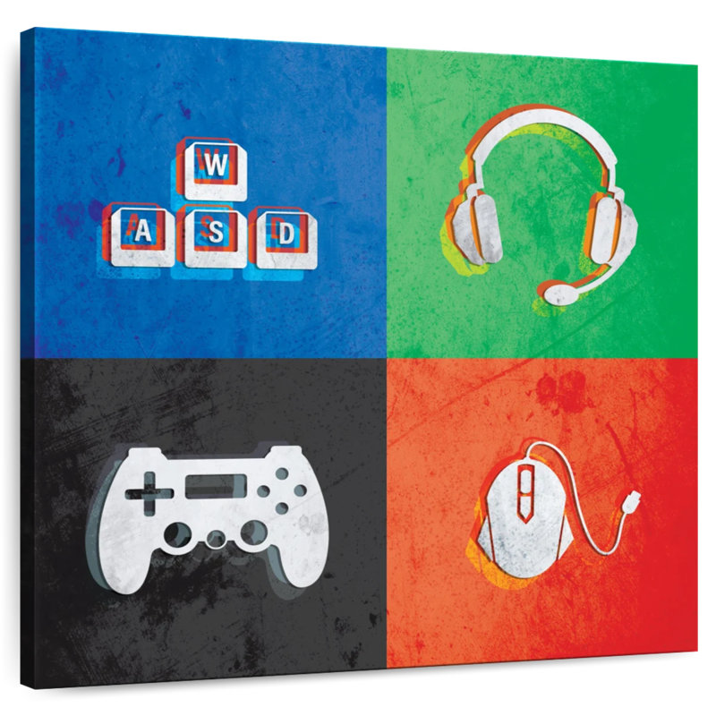 Senne Glitch Style Gamer Essentials, H 33 po x l 33 po