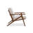 Cue Lounge Chair White Dark Walnut-1158745051