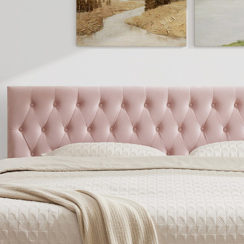 Tête de lit tapissier Aveigha, Grand, Grey Velvet