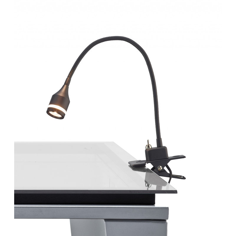 Lampe de bureau 14,5 po, Noir mat
